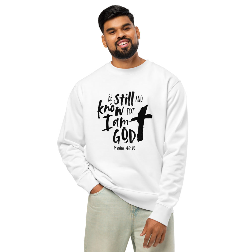 Be Still and Know Sweatshirt – Psalm 46:10 Christian Unisex Crewneck (FREE SHIPPING)