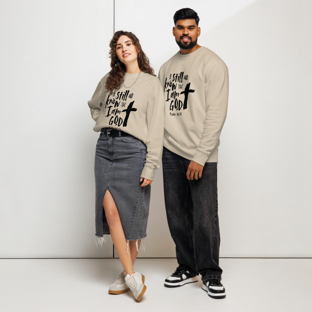 Be Still and Know Sweatshirt – Psalm 46:10 Christian Unisex Crewneck (FREE SHIPPING)