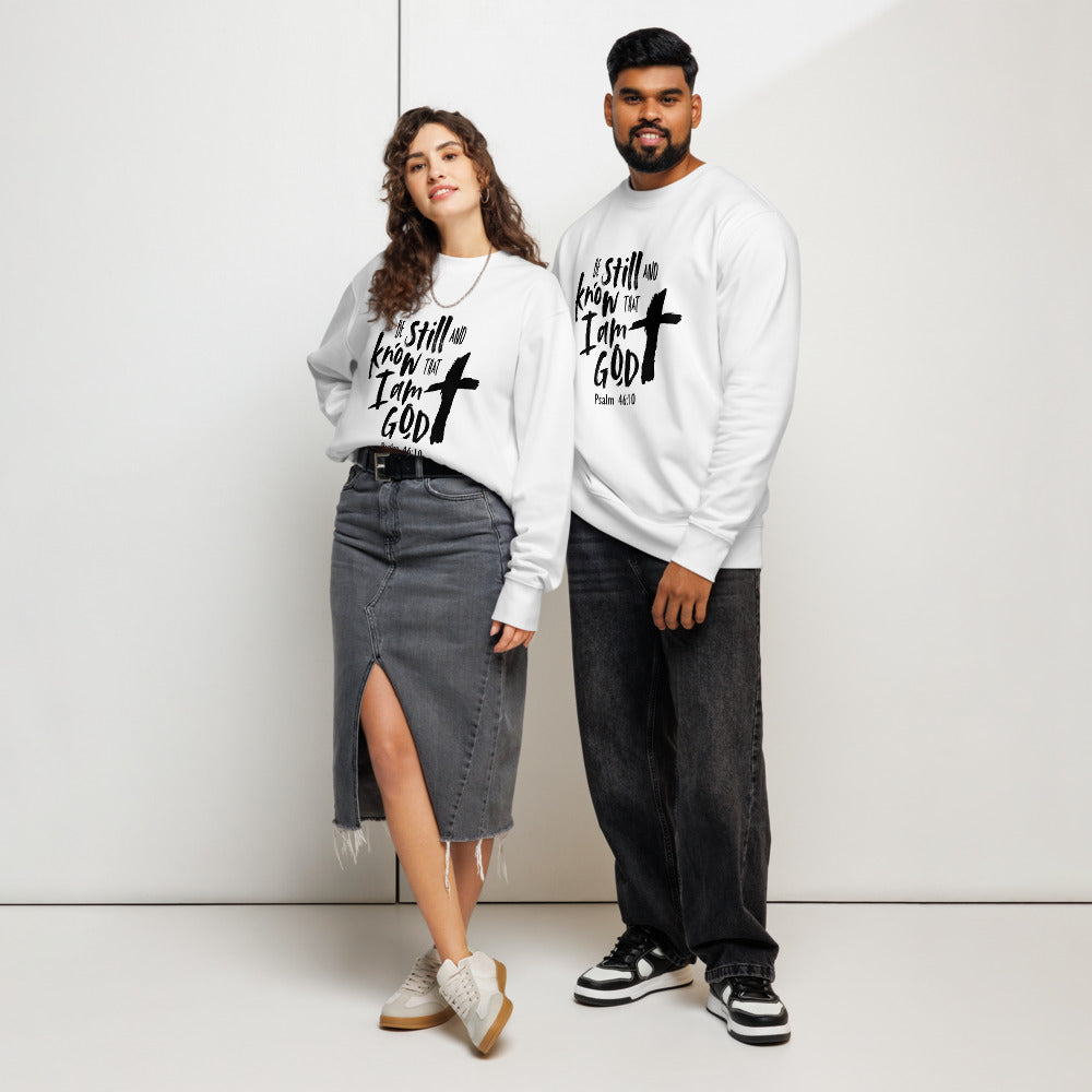 Be Still and Know Sweatshirt – Psalm 46:10 Christian Unisex Crewneck (FREE SHIPPING)