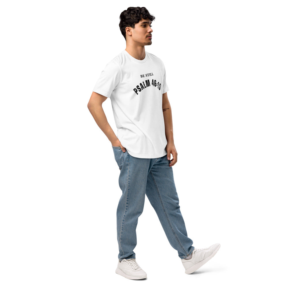 Be Still and Know T-Shirt - Plsalm 46:10 Christian Unisex Staple Eco T-shirt (FREE SHIPPING)